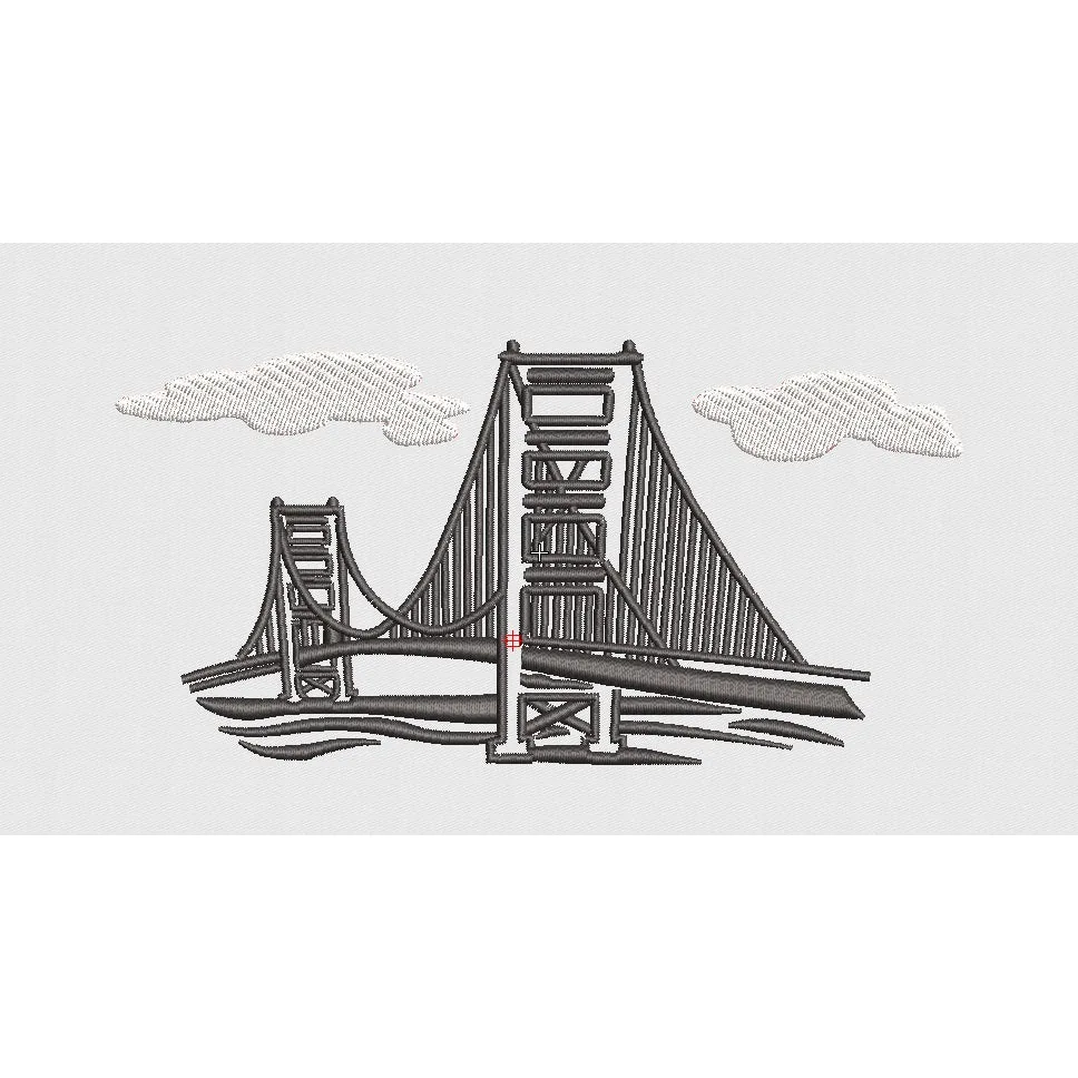 Bridge Embroidery Design