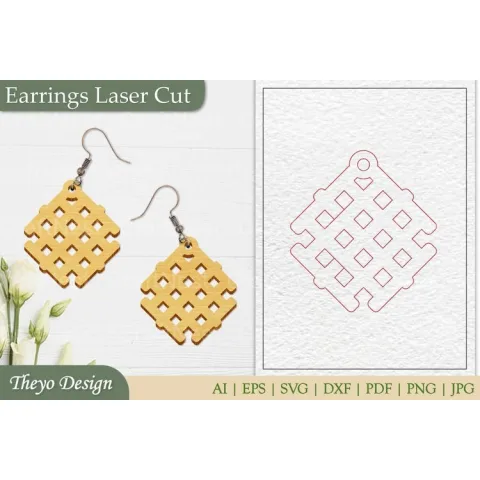Laser Cut Earrings SVG Bundle