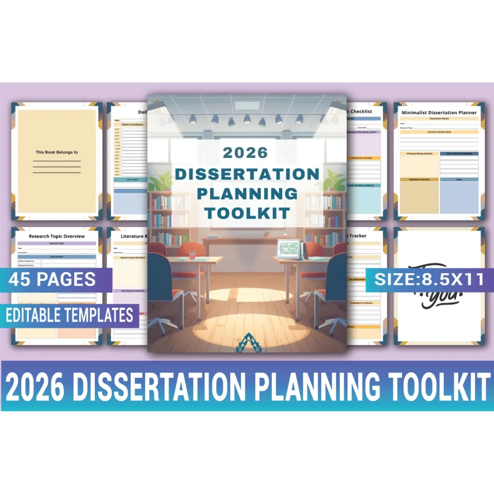 Dissertation Planning Toolkit Planner