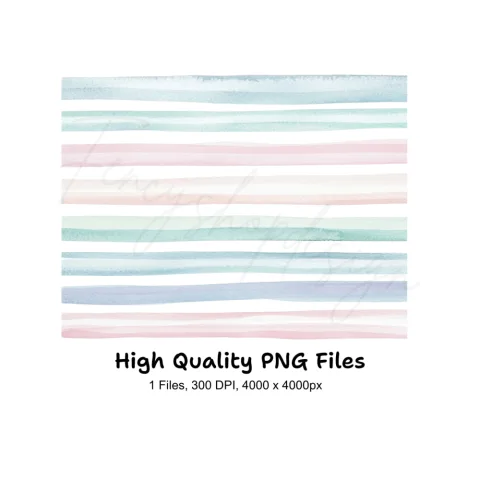 Pastel Stripes Clipart Bundle