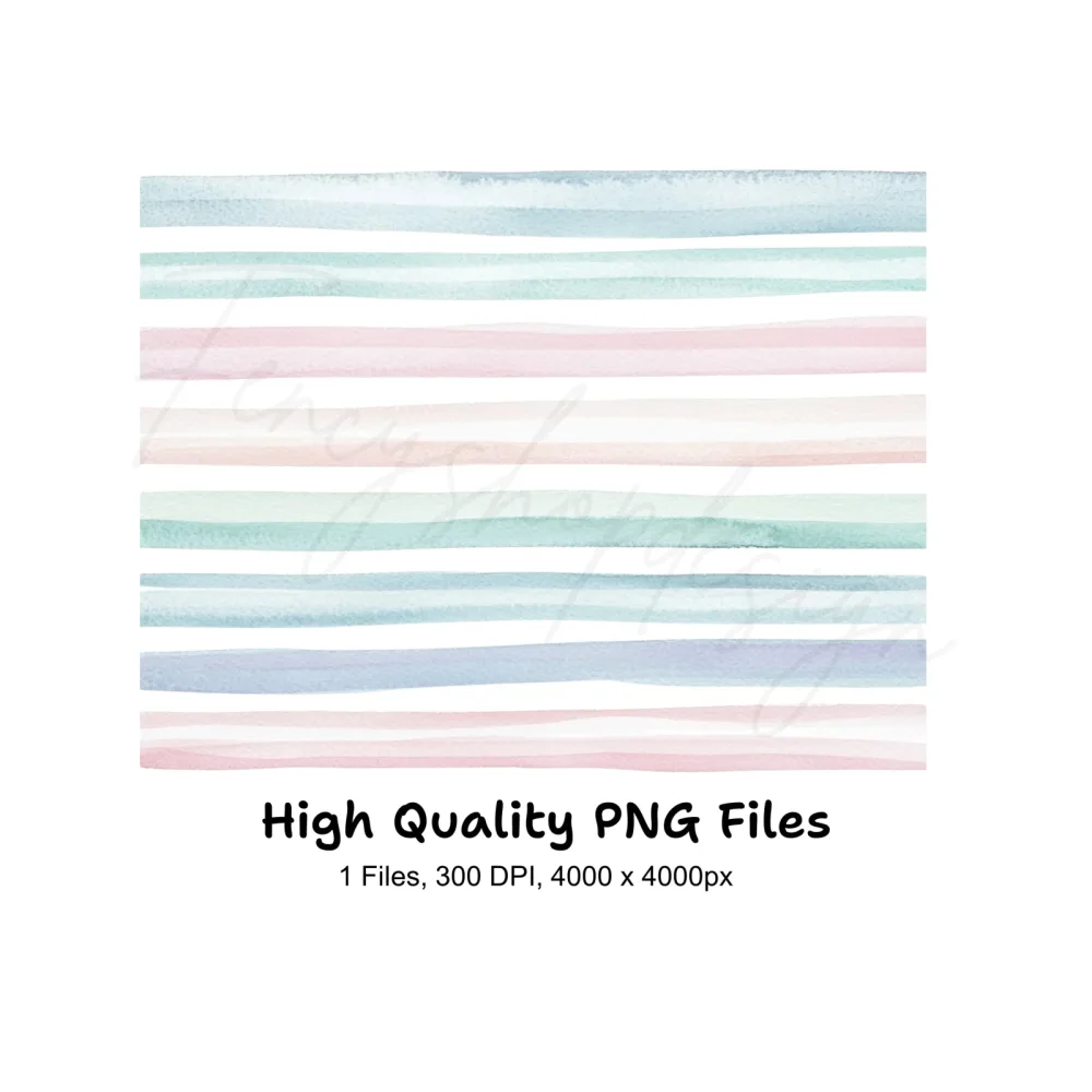 Pastel Stripes Clipart Bundle