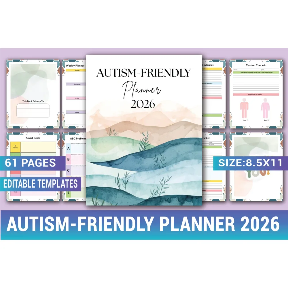 Autism Friendly Planner