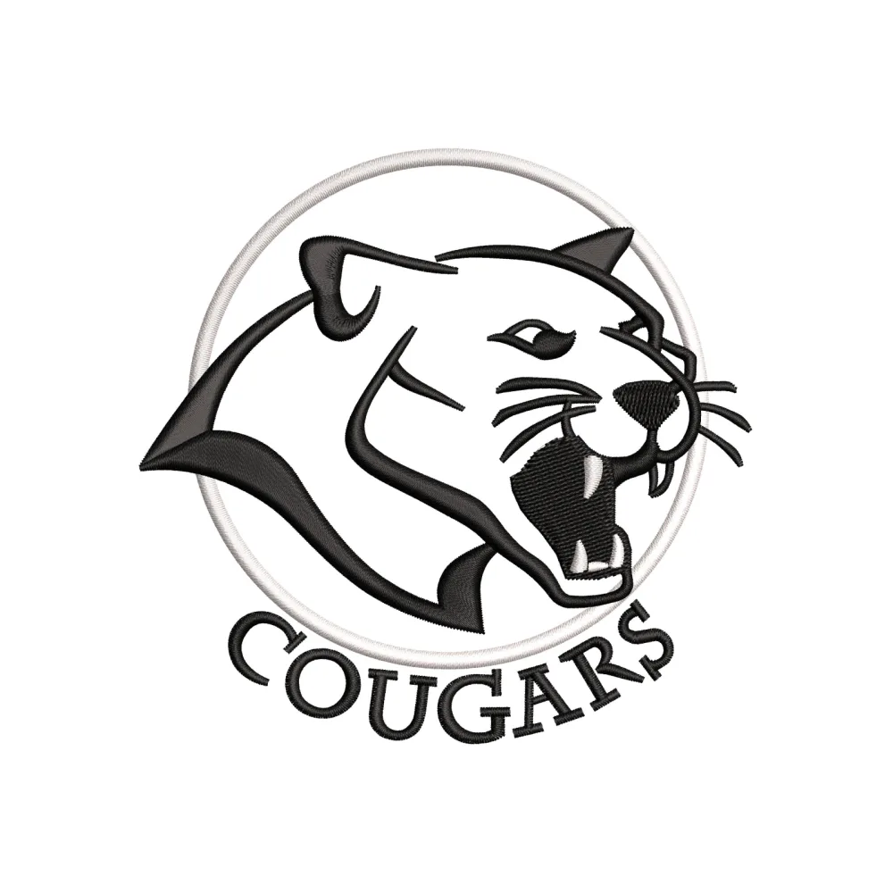 Cougar Bite Embroidery Design