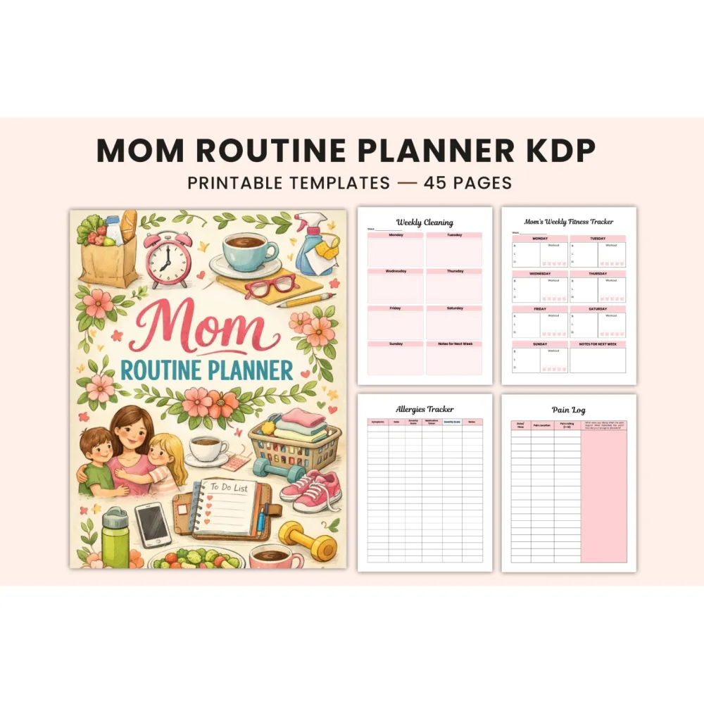 Mom Routine Planner for Daily Organization