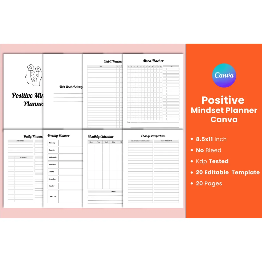 Positive Mindset Planner