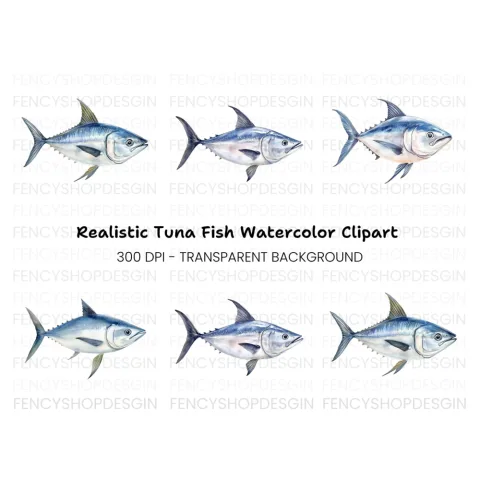 Tuna Fish Clipart Bundle