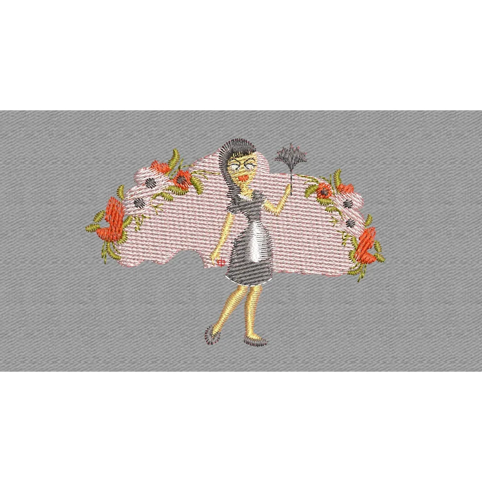 Girl Embroidery Design