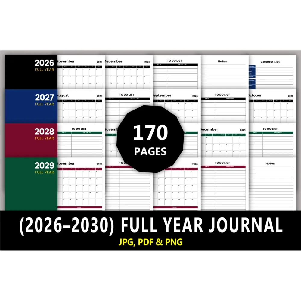 Year Journal: Optimize Your Planning