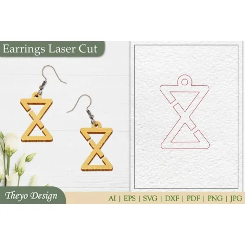 Laser Cut Earrings SVG Bundle