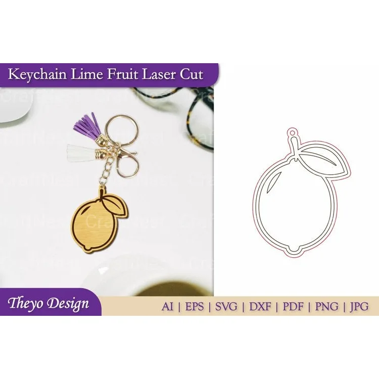 Fruit Keychain SVG Bundle