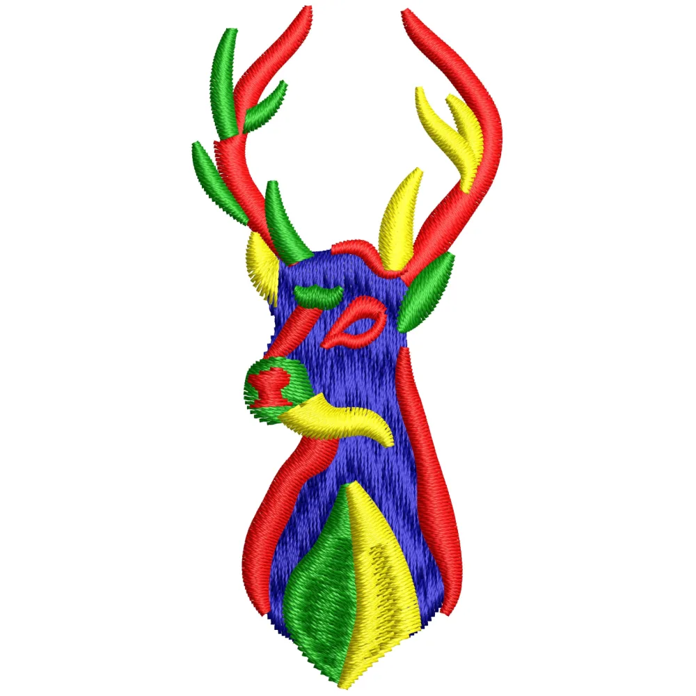 Multi Deer Embroidery Design