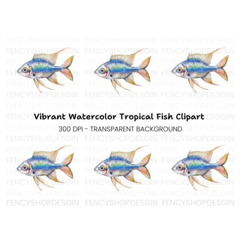 Vibrant Fish Clipart Bundle