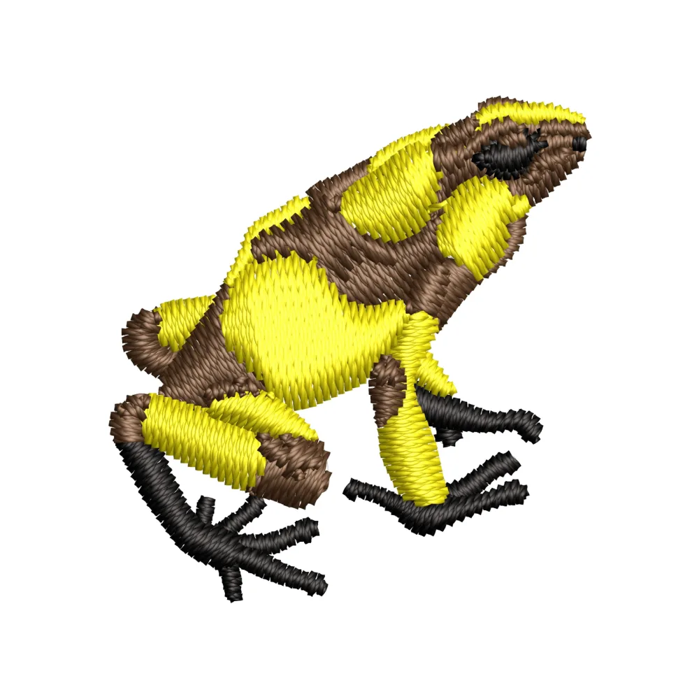 Alpha Frog Beauty Colour Embroidery Design