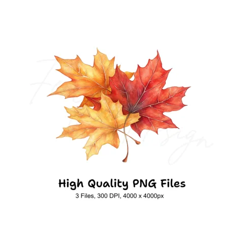 Autumn Leaves Clipart Bundle