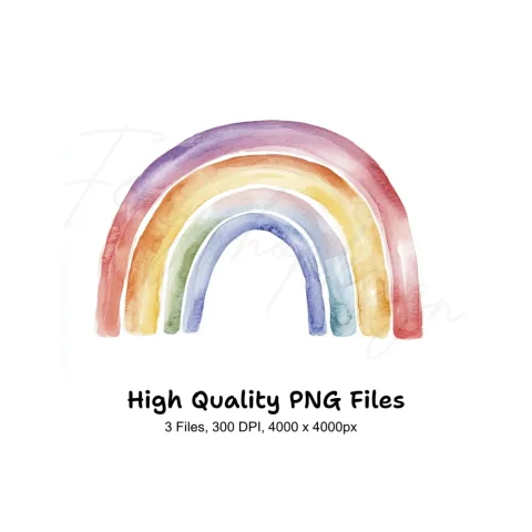 Rainbow Clipart Bundle