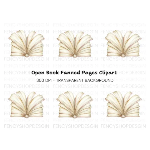 Open Book Clipart Bundle