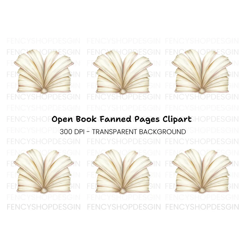 Open Book Clipart Bundle