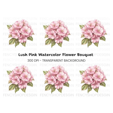 Cherry Blossom Bunch Clipart Bundle