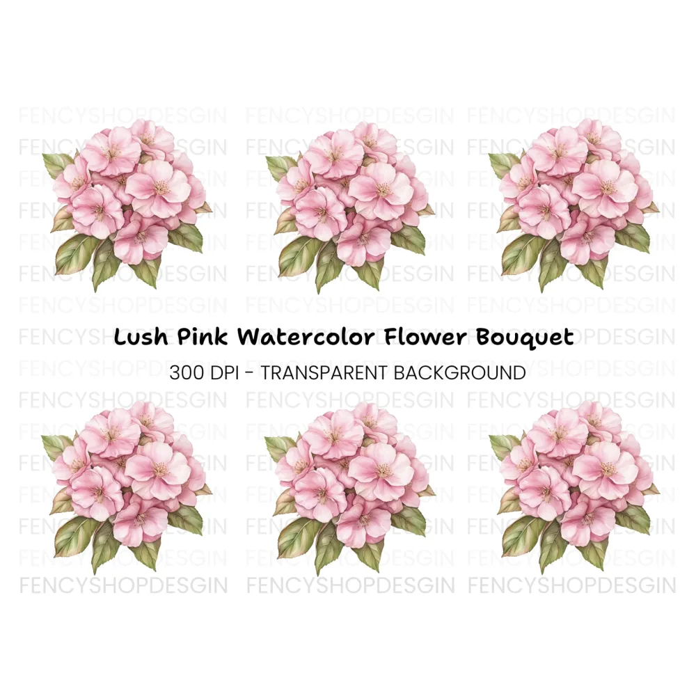Cherry Blossom Bunch Clipart Bundle
