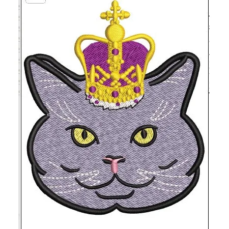 Croon Cat Embroidery Design