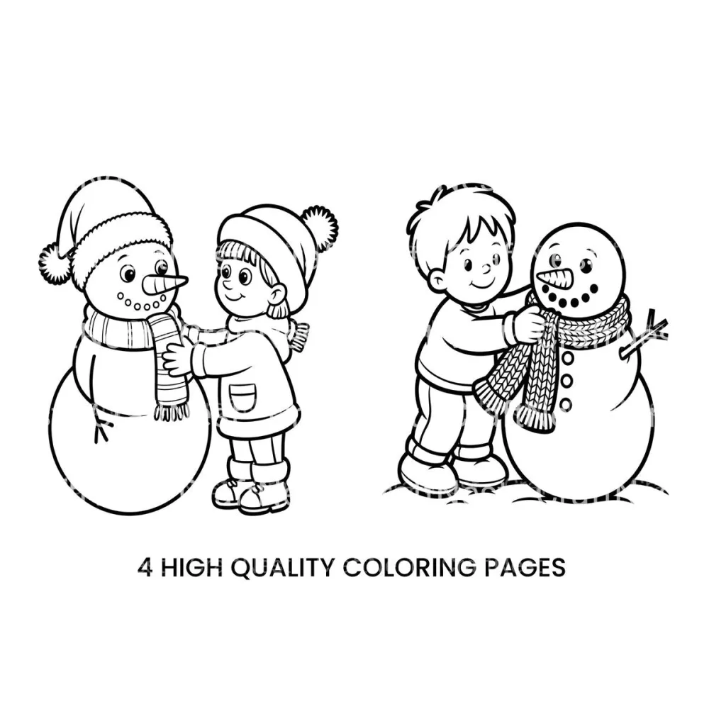 Kids Decorating Gingerbread House Fun Coloring Books