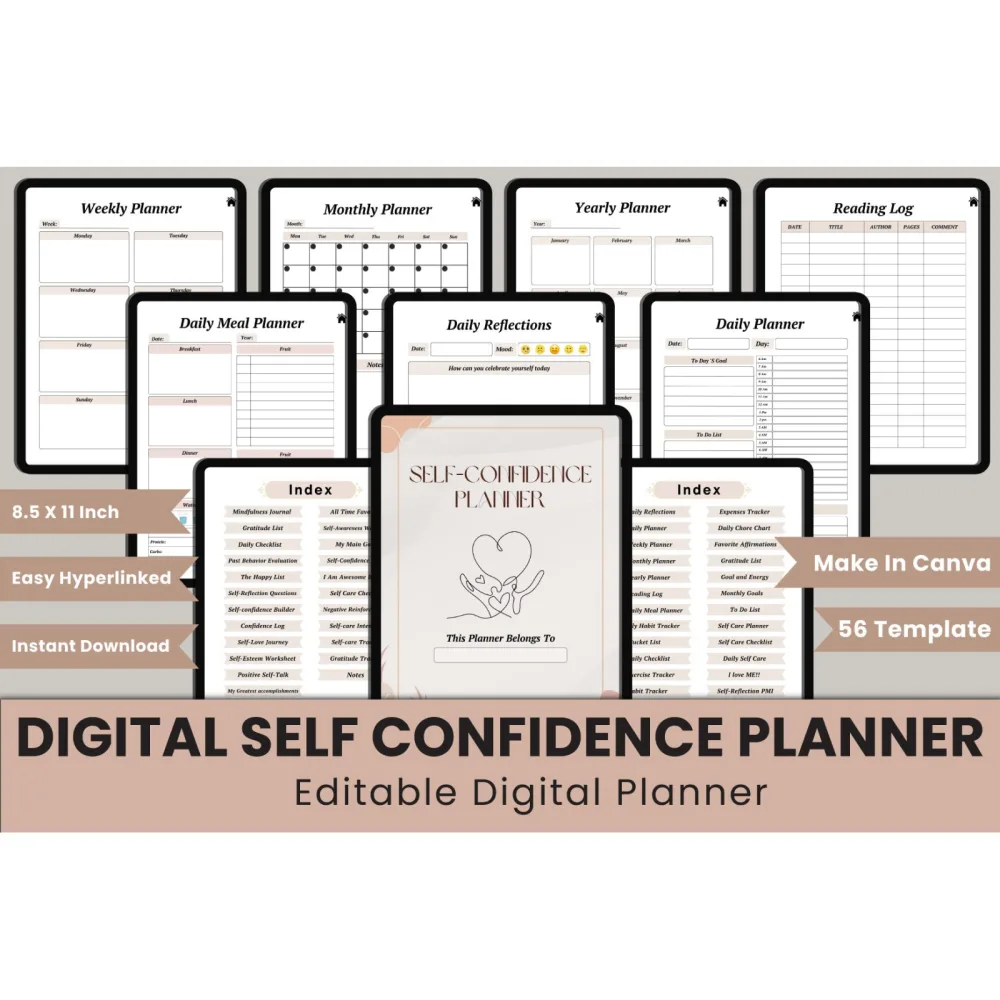 Self Confidence Planner