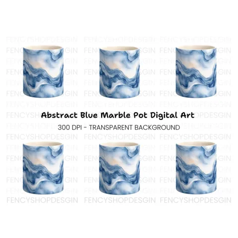 Blue Abstract Clipart Bundle
