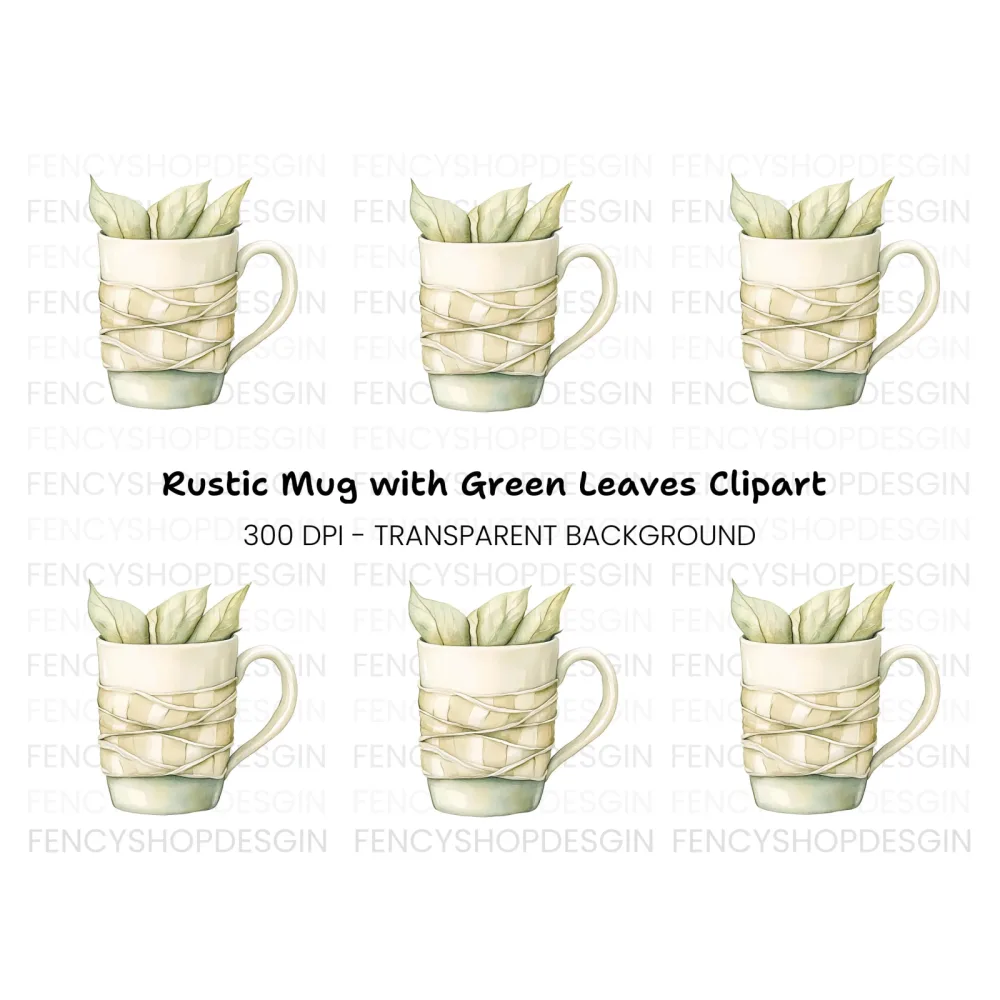 Green Leaves Clipart Bundle