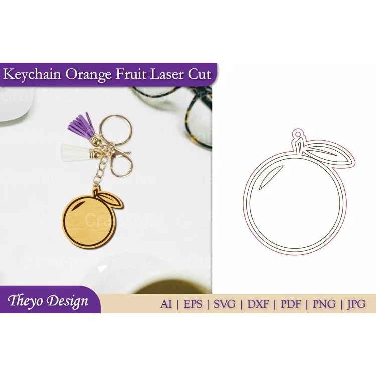 Fruit Keychain SVG Bundle