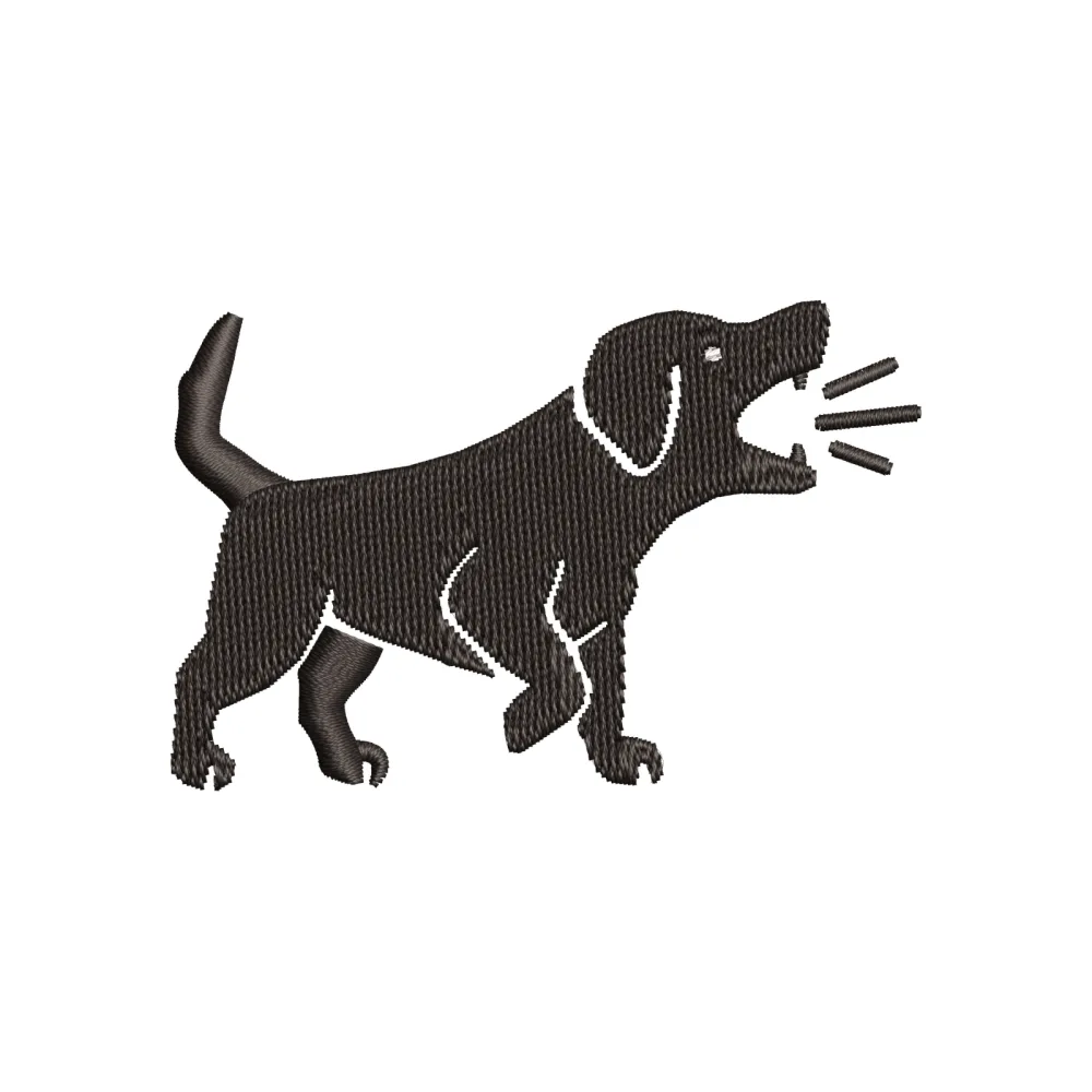 Dog Bhonk Embroidery Design