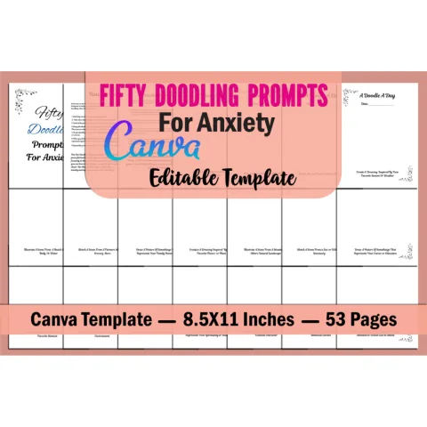 Fifty Doodles for Anxiety Prompts