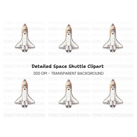 NASA Space Shuttle Clipart Bundle