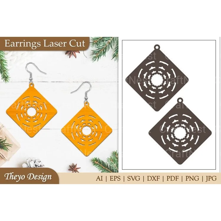 Earrings Lasercut SVG Bundle