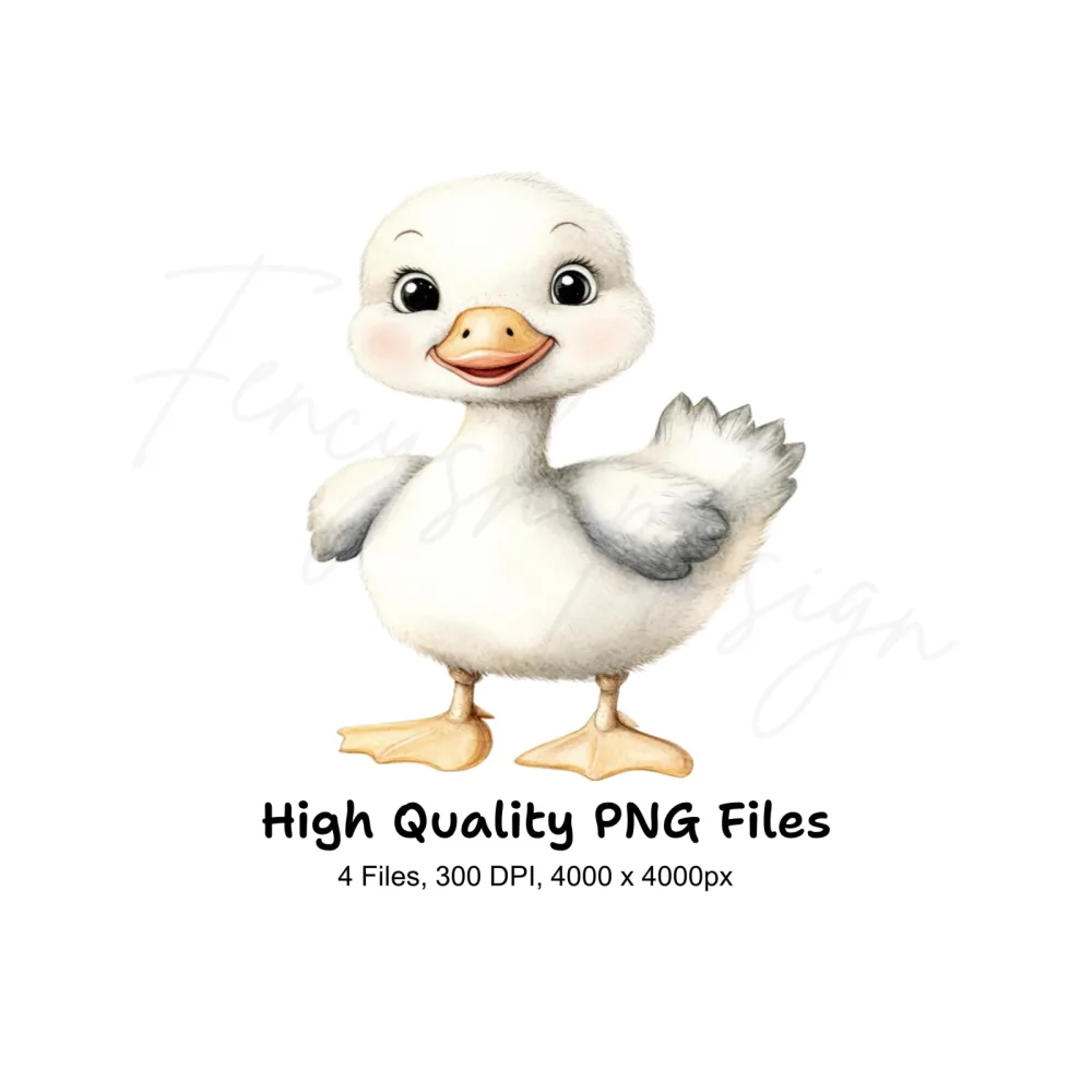 Cute Baby Ducklings Clipart Bundle