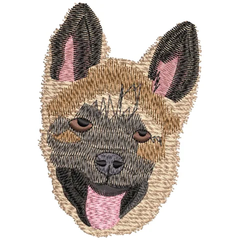 Puppy Head Embroidery Design