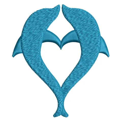 Blue Fish Embroidery Design