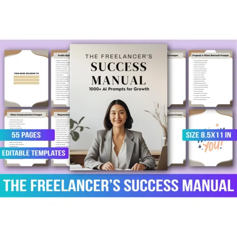 Freelancers Success Manual Planner