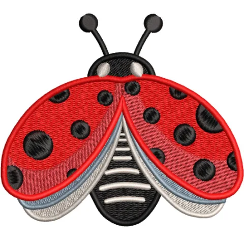 Ladybird Embroidery Design