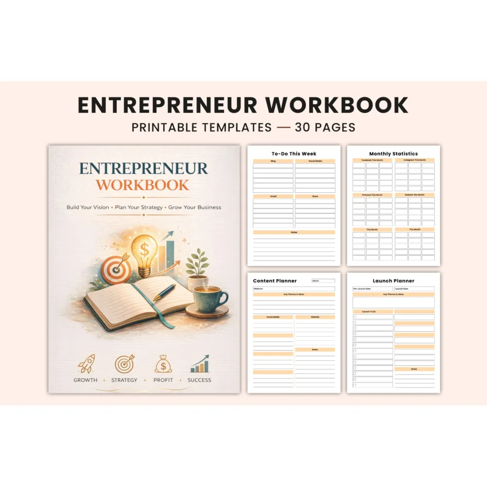 Entrepreneur Workbook for Success