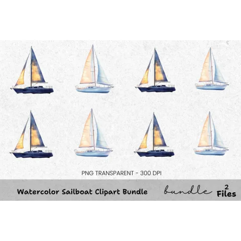 Sailboat Clipart Bundle