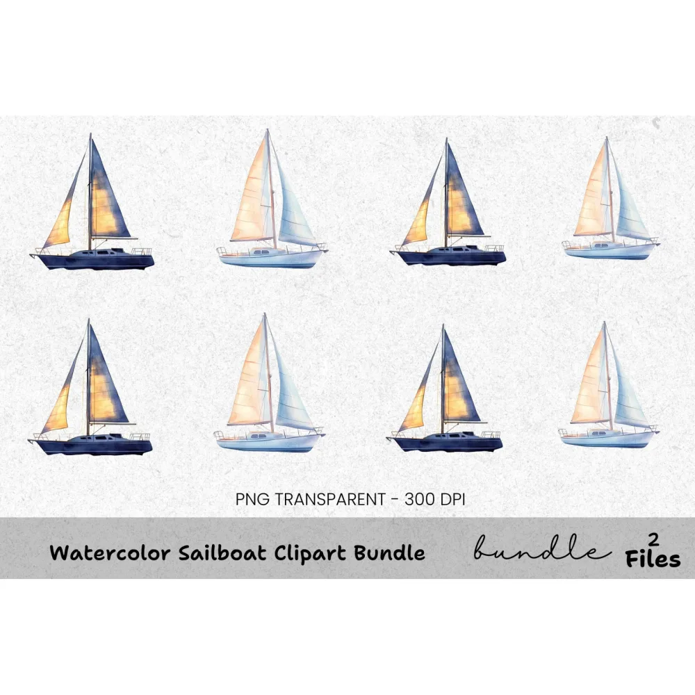 Sailboat Clipart Bundle