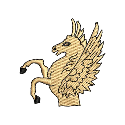 Horse Flying Embroidery Design