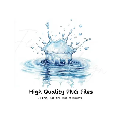 Water Splash Clipart Bundle