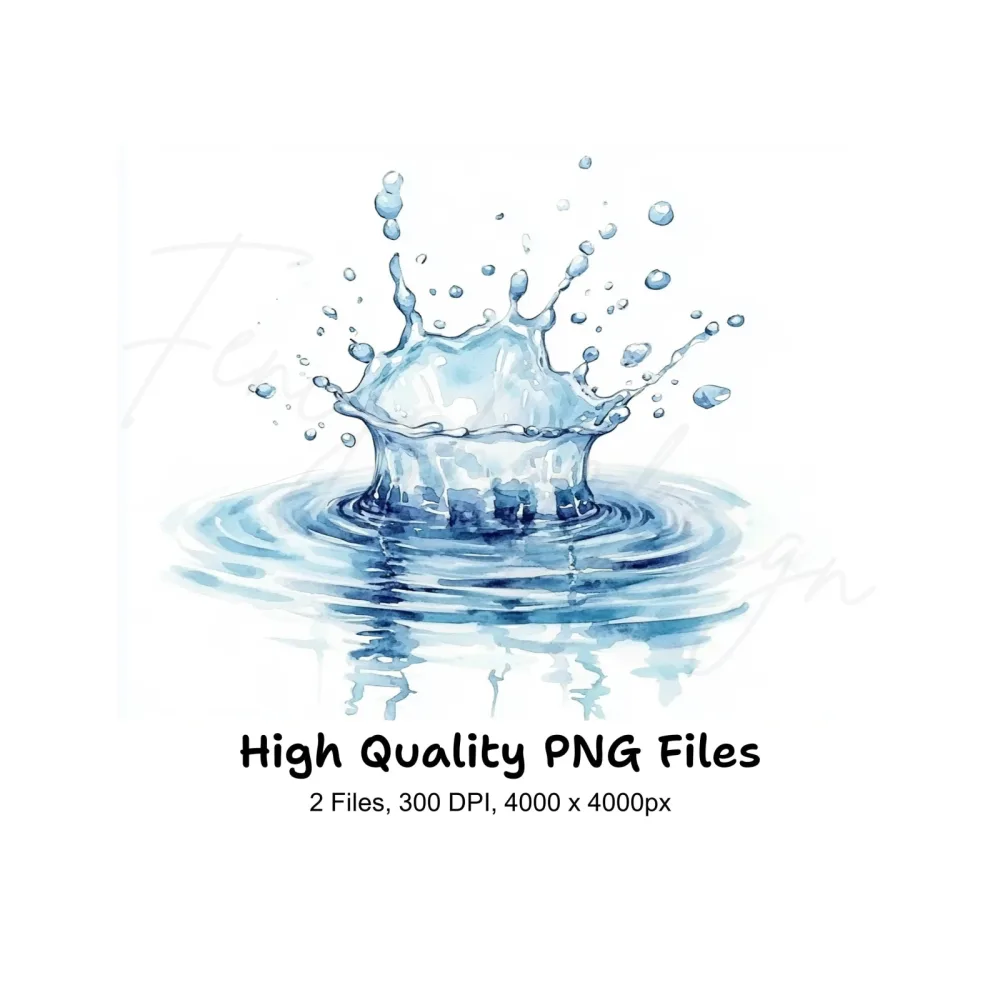 Water Splash Clipart Bundle