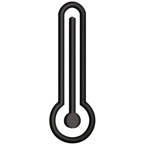 Temperature Embroidery Design