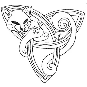Cat Embroidery Design