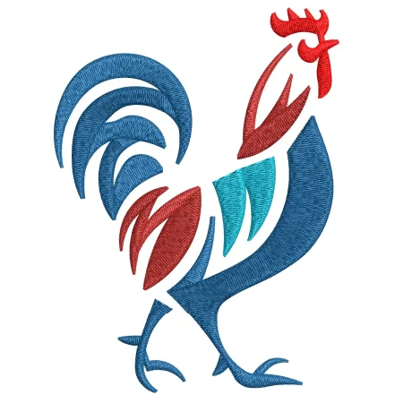 Roster Embroidery Design
