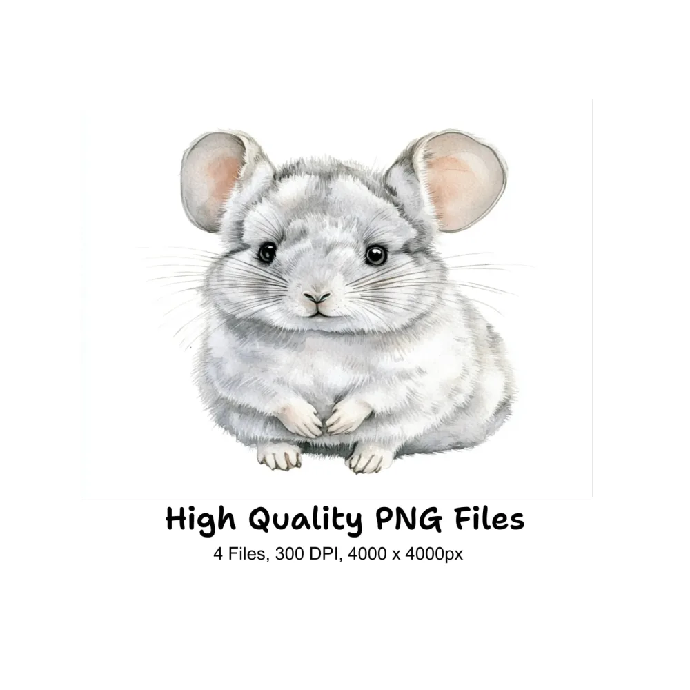 Chinchilla Clipart Bundle