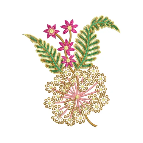 Sequins Symmetry Embroidery Design