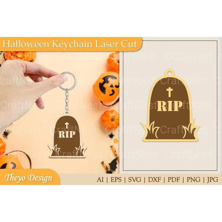 Halloween Keychain SVG Bundle